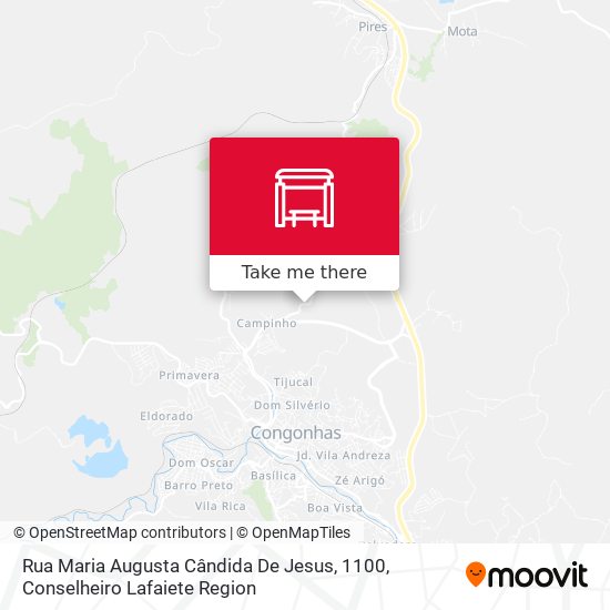Rua Maria Augusta Cândida De Jesus, 1100 map