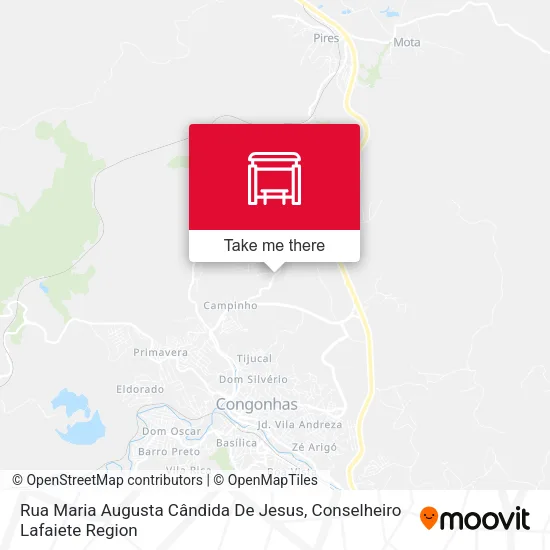 Rua Maria Augusta Cândida De Jesus map