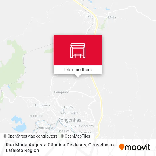 Rua Maria Augusta Cândida De Jesus map