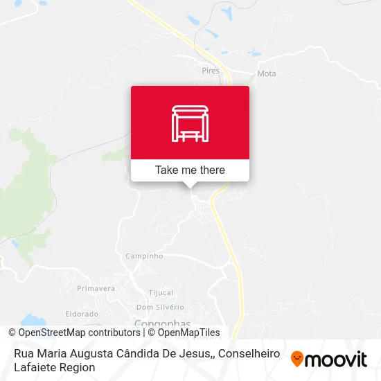 Rua Maria Augusta Cândida De Jesus, map
