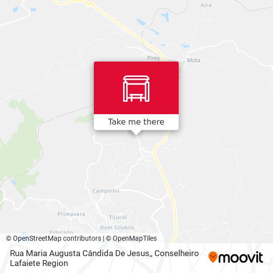 Mapa Rua Maria Augusta Cândida De Jesus,