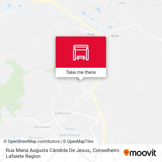Rua Maria Augusta Cândida De Jesus, map