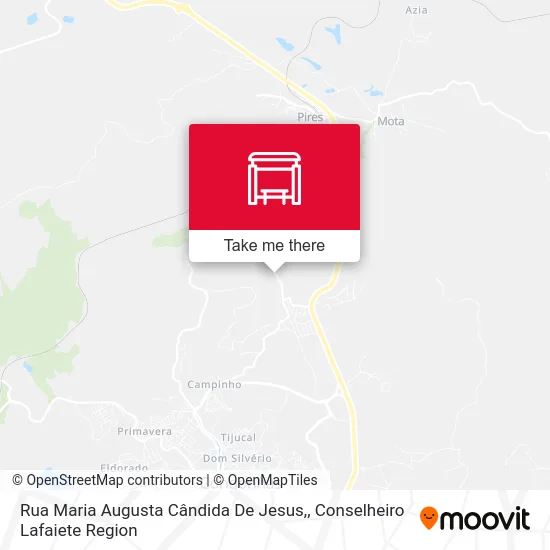 Rua Maria Augusta Cândida De Jesus, map
