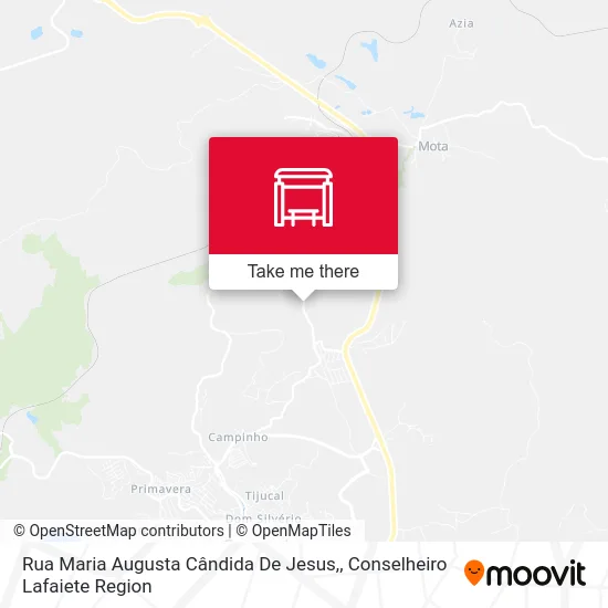 Rua Maria Augusta Cândida De Jesus, map