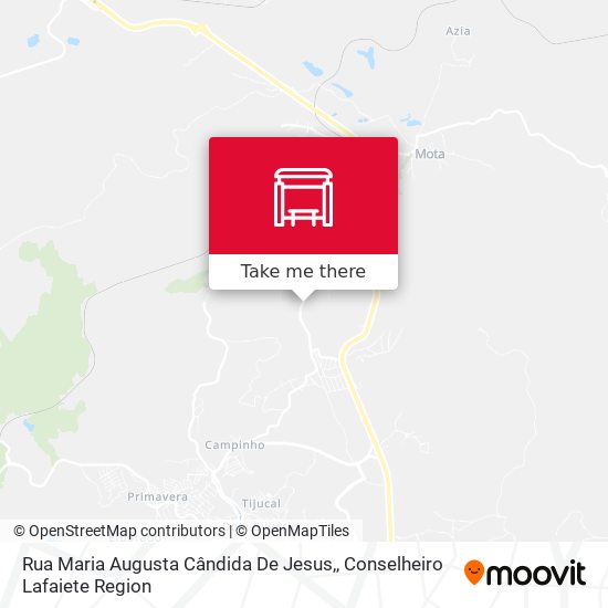 Rua Maria Augusta Cândida De Jesus, map