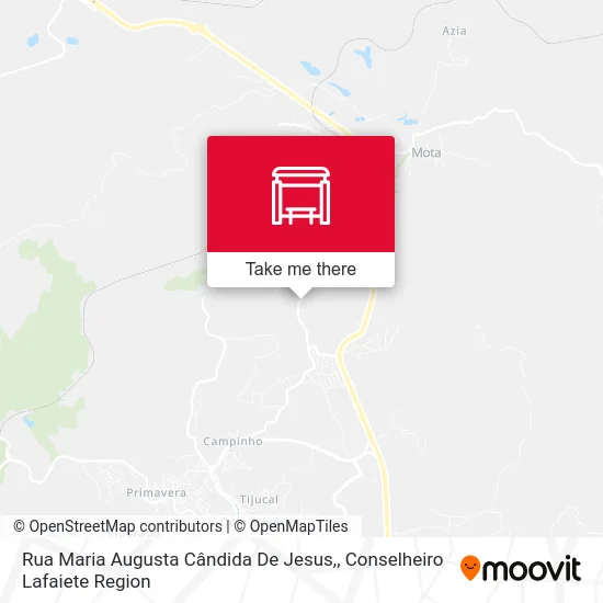 Rua Maria Augusta Cândida De Jesus, map