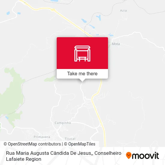 Rua Maria Augusta Cândida De Jesus, map