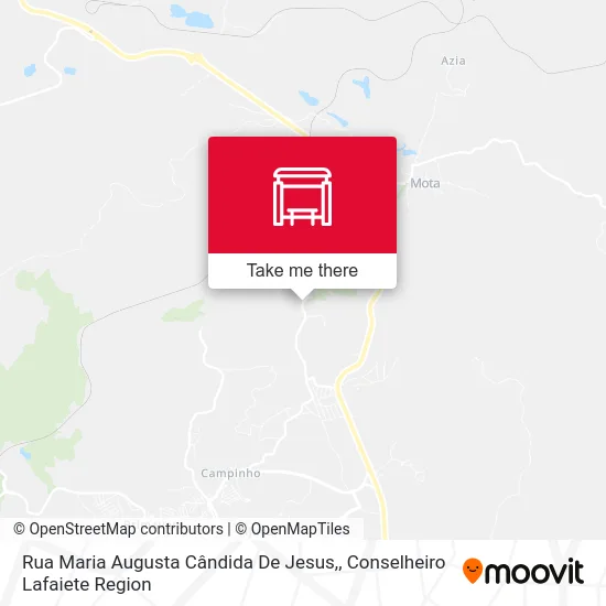 Rua Maria Augusta Cândida De Jesus, map