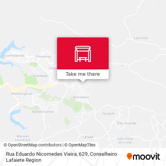 Rua Eduardo Nicomedes Vieira, 629 map