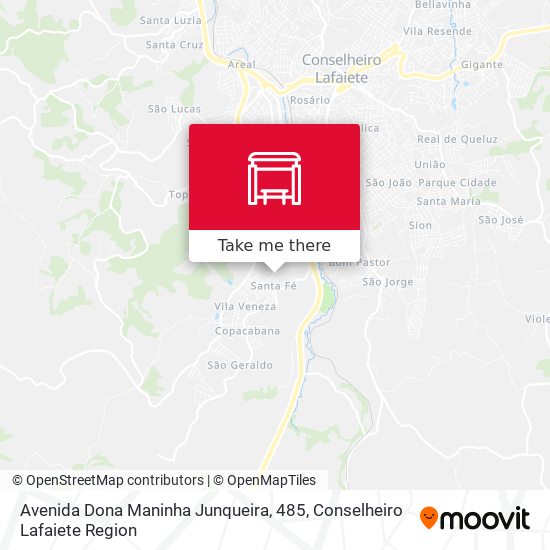 Avenida Dona Maninha Junqueira, 485 map