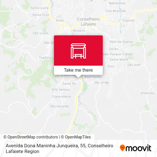 Avenida Dona Maninha Junqueira, 55 map
