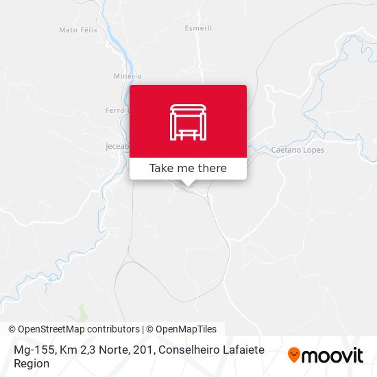 Mg-155, Km 2,3 Norte, 201 map