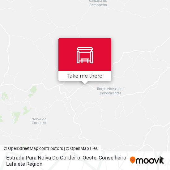 Estrada Para Noiva Do Cordeiro, Oeste map