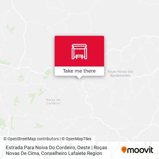 Estrada Para Noiva Do Cordeiro, Oeste | Roças Novas De Cima map