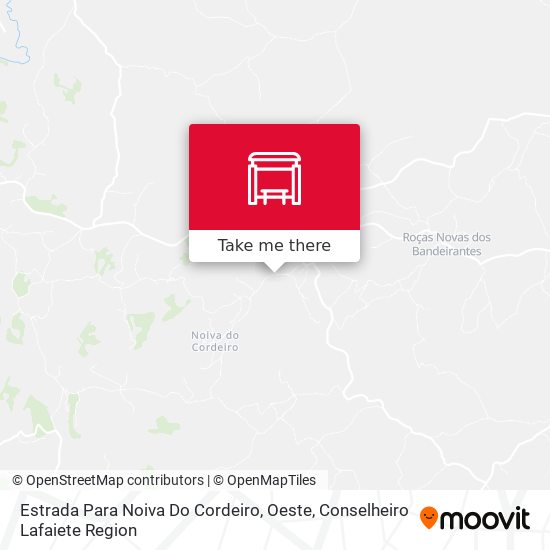 Estrada Para Noiva Do Cordeiro, Oeste map