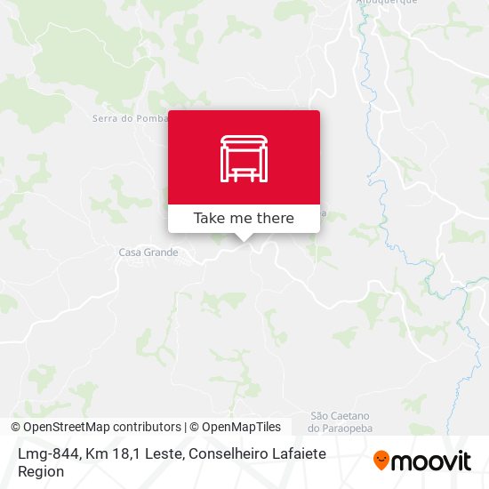 Lmg-844, Km 18,1 Leste map