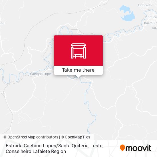 Estrada Caetano Lopes / Santa Quitéria, Leste map
