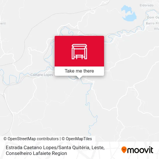 Estrada Caetano Lopes / Santa Quitéria, Leste map