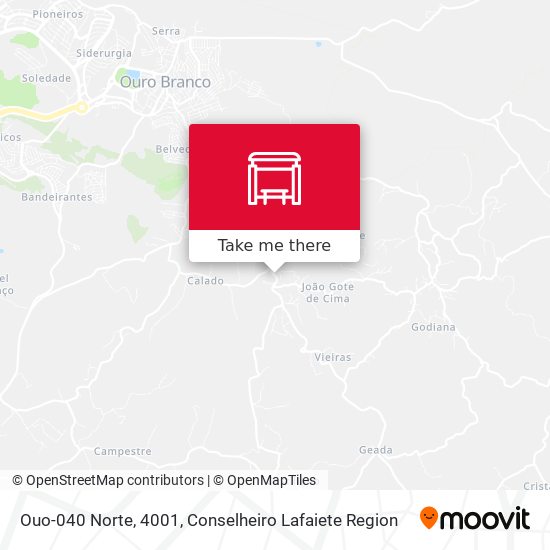Ouo-040 Norte, 4001 map