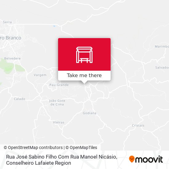Mapa Rua José Sabino Filho Com Rua Manoel Nicásio