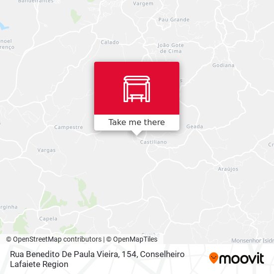 Rua Benedito De Paula Vieira, 154 map