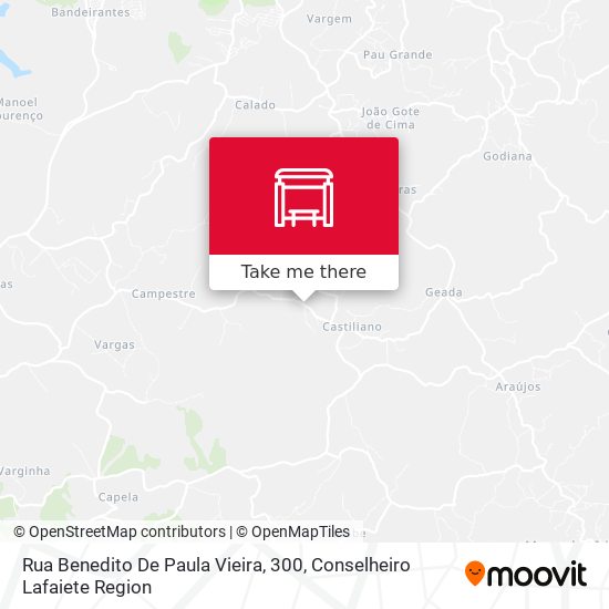 Rua Benedito De Paula Vieira, 300 map
