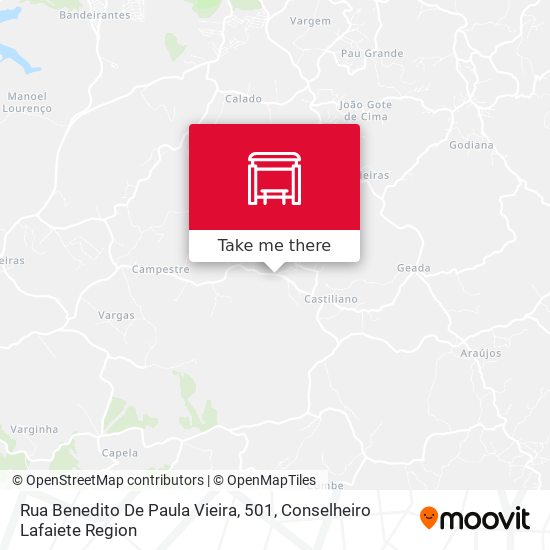 Rua Benedito De Paula Vieira, 501 map
