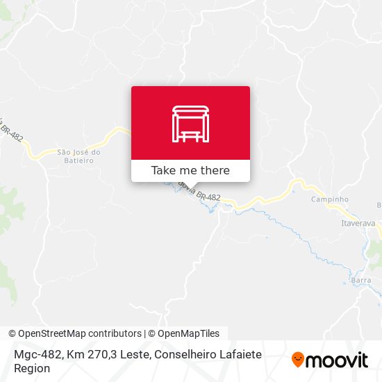 Mgc-482, Km 270,3 Leste map