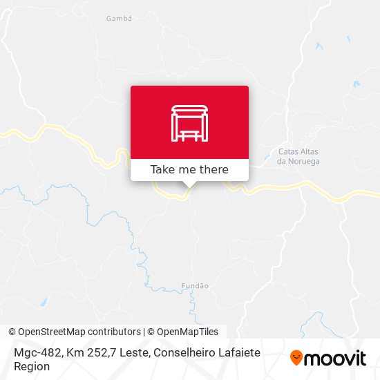 Mgc-482, Km 252,7 Leste map