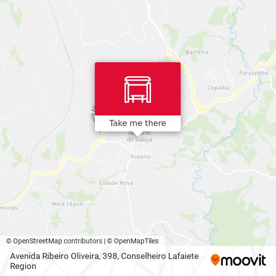 Avenida Ribeiro Oliveira, 398 map