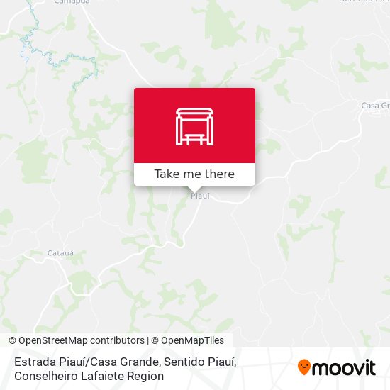 Estrada Piauí / Casa Grande, Sentido Piauí map