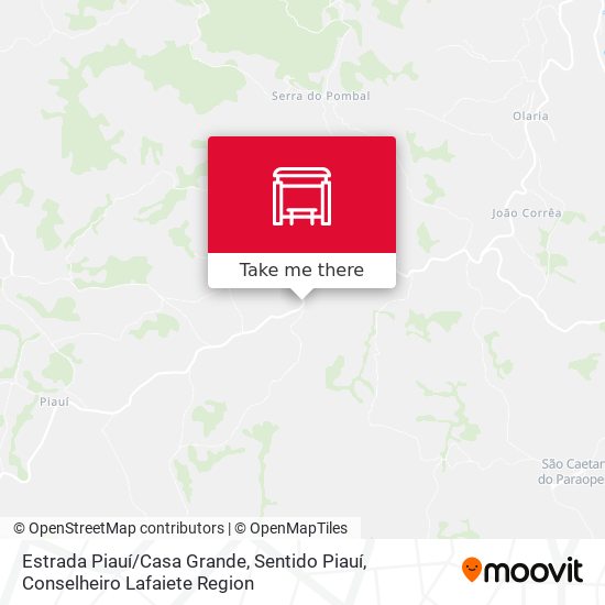 Estrada Piauí / Casa Grande, Sentido Piauí map