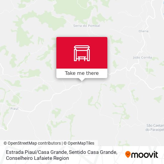Estrada Piauí / Casa Grande, Sentido Casa Grande map