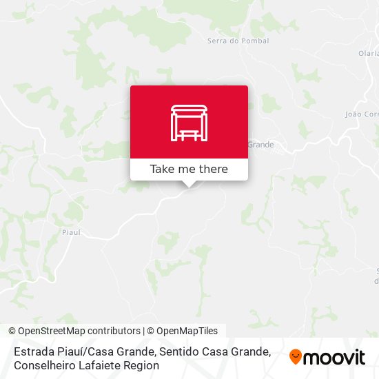 Estrada Piauí / Casa Grande, Sentido Casa Grande map