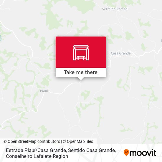 Estrada Piauí / Casa Grande, Sentido Casa Grande map