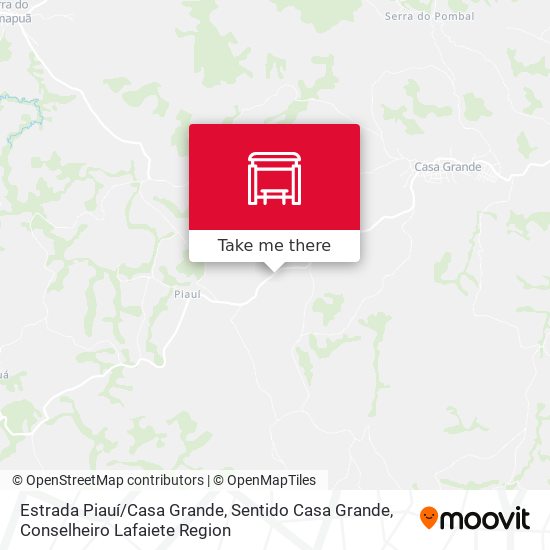 Estrada Piauí / Casa Grande, Sentido Casa Grande map