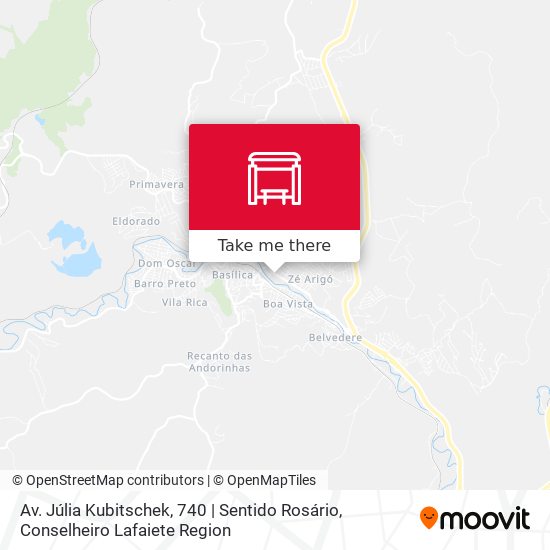 Av. Júlia Kubitschek, 740 | Sentido Rosário map