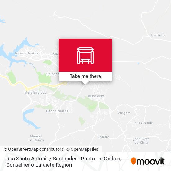 Rua Santo Antônio/ Santander - Ponto De Onibus map