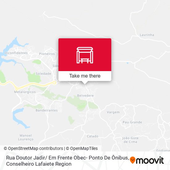 Mapa Rua Doutor Jadir/ Em Frente  Obec- Ponto De Ônibus