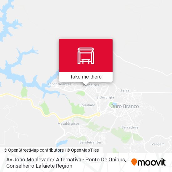 Av Joao Monlevade/ Alternativa - Ponto De Onibus map