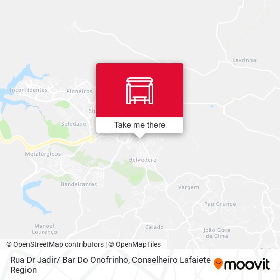 Rua Dr Jadir/ Bar Do Onofrinho map