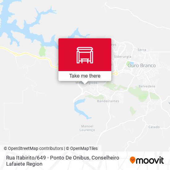 Rua Itabirito / 649 - Ponto De Onibus map
