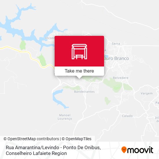 Rua Amarantina / Levindo - Ponto De Onibus map