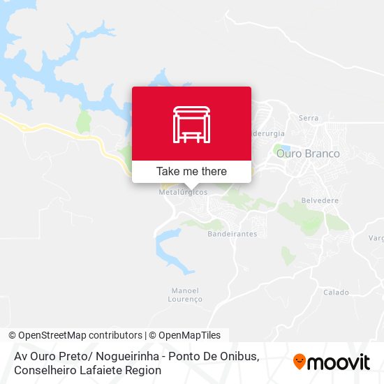 Av Ouro Preto/ Nogueirinha - Ponto De Onibus map
