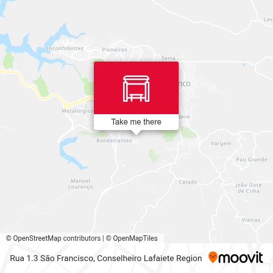 Rua 1.3 São Francisco map
