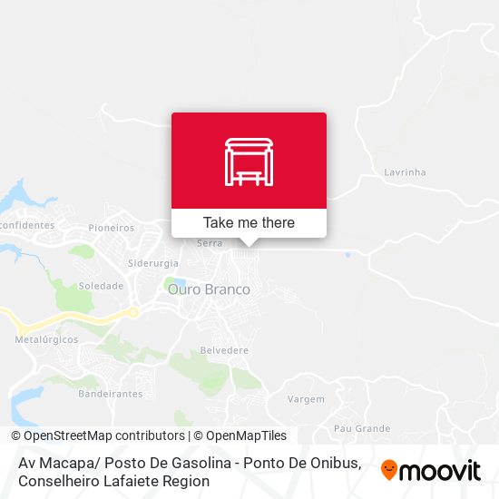 Mapa Av Macapa/ Posto De Gasolina - Ponto De Onibus