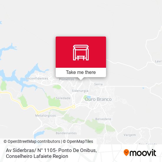 Av Siderbras/ N° 1105- Ponto De Onibus map