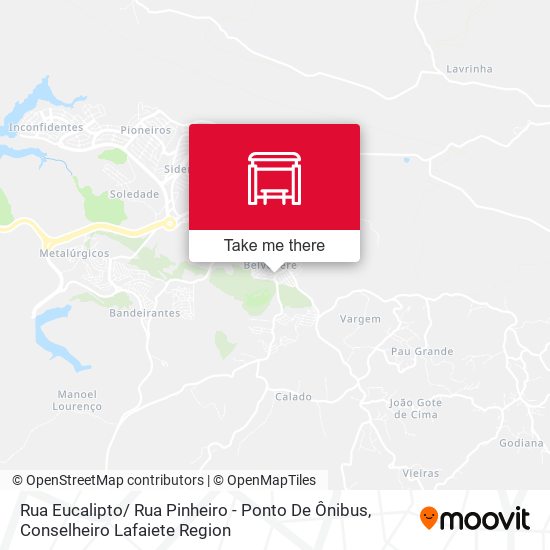 Rua Eucalipto/ Rua Pinheiro - Ponto De Ônibus map