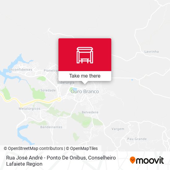 Rua José André - Ponto De Onibus map