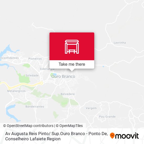 Av Augusta Reis Pinto/ Sup.Ouro Branco - Ponto De map